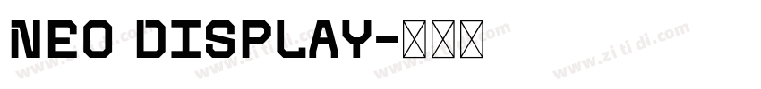 Neo Display字体转换